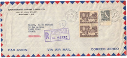 Canada - Québec - Montréal - Place D'armes - Superintendence Company - Lettre Avion Recommandée Pour La France - 1955 - Cartas & Documentos