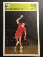 SVIJET SPORTA Card ► WORLD OF SPORTS ► 1981. ► ZLATKO ŽAGMEŠTER ► No. 153 ► Handball ◄ - Handball