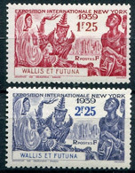 !!! WALLIS & FUTUNA : PAIRE EXPO 1939 N° 70/71 NEUVE ** - Unused Stamps