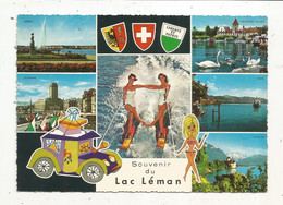 Cp, Pin Up,  Pin-ups,  SOUVENIR DU LAC LEMAN , SUISSE ,  Voyagée 1969 , Multi Vues - Pin-Ups