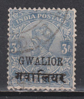 Timbre Oblitéré Du Gwalior Inde  De 1912  N° 50 - Gwalior