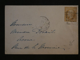 BL15 FRANCE  BELLE   LETTRE  1855 +N°13 +AFFRANCH. INTERESSANT + - 1853-1860 Napoleone III