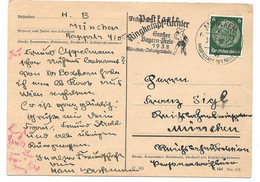 230 - 12 - Entier Postal  Avec Oblit Mécanique "Ringkampf1938 München" - Wrestling