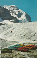 Athabasca Glacier And Snowmobiles, Close To The Jasper-Banff Highway, Alberta - Jasper