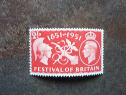 1951   KING GEORGE VI  Festival Of Britain  2 1/2d Red   SG = 513  **  MNH - Unused Stamps