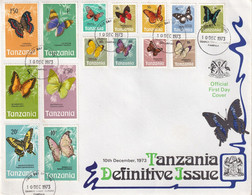 Thème Papillons - Tanzanie - Enveloppe - TB - Butterflies