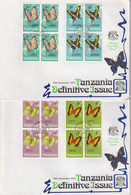 Thème Papillons - Tanzanie - Enveloppe - TB - Butterflies