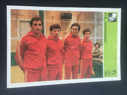 SVIJET SPORTA Card ► WORLD OF SPORTS ► 1981. ► STK VOJVODINA ► No. 195 ► Table Tennis ◄ - Tenis De Mesa