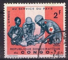 SAN 62 - CONGO N° 633 Obl. Croix-Rouge L'armée Au Service Du Pays - Gebraucht