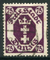 DANZIG 1922 Arms 75 Pf. Postally Used.  Michel 93,  Infla Expertised - Oblitérés