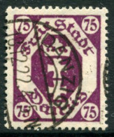 DANZIG 1922 Arms 75 Pf. Postally Used.  Michel 93,  Infla Expertised - Gebraucht