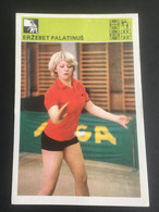 SVIJET SPORTA Card ► WORLD OF SPORTS ► 1981. ► ERŽEBET PALATINUŠ ► No. 211 ► Table Tennis ◄ - Tenis De Mesa