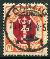 DANZIG 1921  Arms 1 Mk. Postally Used.  Michel 83,  Infla Expertised - Afgestempeld