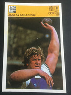 SVIJET SPORTA Card ► WORLD OF SPORTS ► 1981. ► ZLATAN SARAČEVIĆ ► No. 256 ► Athletics ► Shot Put ◄ - Athletics