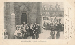 Hennebont * 1905 * Sortie De Messe * Bretonnes Coiffe Costume Morbihan - Hennebont