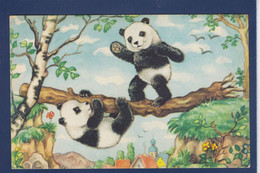 CPA Ours Bear Position Humaine Non Circulé Panda - Bears