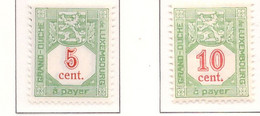 PIA - LUSSEMBURGO - 1922 : Segnatasse    - (Yv  10-16) - Portomarken