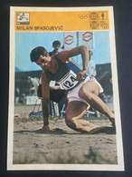 SVIJET SPORTA Card ► WORLD OF SPORTS ► 1981. ► MILAN SPASOJEVIĆ ► No. 323 ► Athletics ► Triple Jump ◄ - Athletics