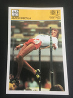 SVIJET SPORTA Card ► WORLD OF SPORTS ► 1981. ► JACEK WSZOLA ► No. 140 ► Athletics ► High Jump ◄ - Leichtathletik