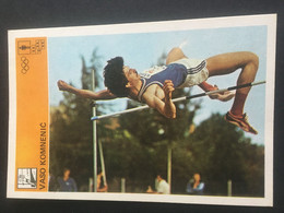 SVIJET SPORTA Card ► WORLD OF SPORTS ► 1981. ► VASO KOMNENIĆ ► No. 296 ► Athletics ► High Jump ◄ - Athlétisme