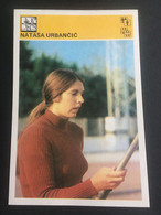 SVIJET SPORTA Card ► WORLD OF SPORTS ► 1981. ► NATAŠA URBANČIĆ ► No. 143 ► Athletics ► Javelin Throw ◄ - Athlétisme