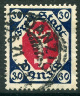 DANZIG 1921  Arms 30 Pf. Postally Used.  Michel 78,  Infla Expertised - Oblitérés