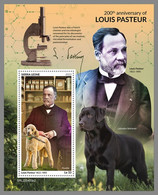 SIERRA LEONE 2022 MNH Louis Pasteur Dogs Hunde Chiens S/S II - IMPERFORATED - DHQ2302 - Louis Pasteur