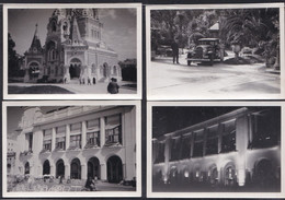 4 X VIEILLE PHOTO NICE ( 06 )  - La Cité - Palais De La Méditerranée - église Russe - Hotel Prince De Galles - Lieux