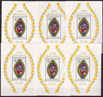 BRD 6 Stück Block 13 Postfrisch, Weihnachten - 1959-1980