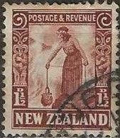 NEW ZEALAND 1935 Maori Woman - 1½d. - Brown FU - Usados