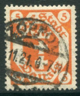 DANZIG 1921  Arms 5 Pf. Postally Used.  Michel 73,  Infla Expertised - Oblitérés