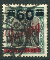 DANZIG 1921  60 On 75 Pf. Germania Postally Used.  Michel 72,  Infla Expertised - Gebraucht