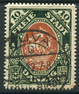 DANZIG 1921  Kogge 10 Mk. Postally Used With Oliva Postmark.  Michel 62,  Infla Expertised - Oblitérés