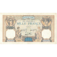 France, 1000 Francs, Cérès Et Mercure, 1938, X.3660 183, TTB, Fayette:38.25 - 1 000 F 1927-1940 ''Cérès E Mercure''