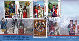 Nepal 2022 ETHNIC Culture/Costumes Series FDC MnH - Hinduismus