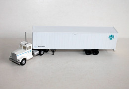 CAMION, POIDS LOURD 1/87 - TRANSPORTEUR: SANTA FE - TRACTEUR + SA SEMI REMORQUE - AUTOMOBILE MINIATURE (1712.43) - Massstab 1:87