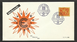 Portugal Cachet Commémoratif Inauguration Casino Estoril 1968 Event Postmark Inauguration Casino Estoril - Flammes & Oblitérations