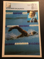 SVIJET SPORTA Card ► WORLD OF SPORTS ► 1980. ► VLADIMIR SALNJIKOV ► No. XII/1980 ► Swimming ◄ - Schwimmen