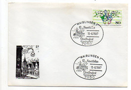 Allemagne--1987--WAIBLINGEN .-- NEUSTADTER..Strassenfest...enveloppe Illustrée.....à Saisir - Storia Postale