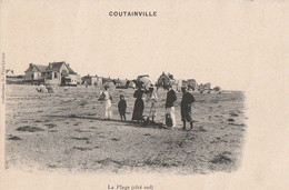 COUTAINVILLE. - La Plage (côté Sud). CPA RARE - Other & Unclassified