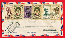 Ile De La Réunion - Madagascar - Précurseur  Iles Kerguelen  TAAF Terres Australes 1950 (Im 292-293) - ...-1955 Prephilately