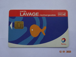 CARTE A PUCE CHIP CARD  CARTE LAVAGE AUTO TOTAL RECHARGEABLE 500 STATIONS - Lavage Auto