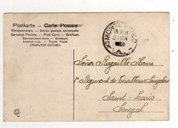 Montévideo , Vue Générale , Carte En Franchise Pour Un Militaire ,  Tirailleur Au Sénégal , 28/10/1908 - Uruguay