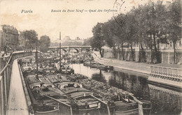 Paris * 4ème * Le Bassin Du Pont Neuf * Quai Des Orfèvres * Péniche Batellerie - Paris (04)