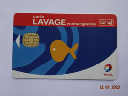 CARTE A PUCE CHIP CARD  CARTE LAVAGE AUTO TOTAL RECHARGEABLE 500 STATIONS - Lavage Auto