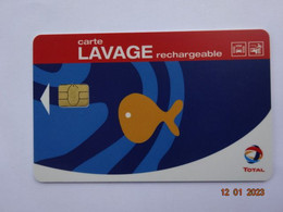 CARTE A PUCE CHIP CARD  CARTE LAVAGE AUTO TOTAL RECHARGEABLE 500 STATIONS - Autowäsche