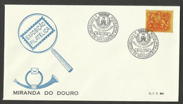 Portugal Cachet Commemoratif Expo Philatelique Miranda Do Douro 1968 Philatelic Expo Event Postmark - Postal Logo & Postmarks
