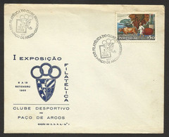 Portugal Cachet Commemoratif Expo Philatelique Paço De Arcos 1968 Philatelic Expo Event Postmark - Postal Logo & Postmarks