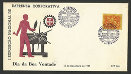 Portugal Cachet Commémoratif Exposition De Presse D'entreprise 1968 Event Postmark Corporate Press Expo - Postal Logo & Postmarks