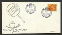 Portugal Cachet Commémoratif  Expo Philatelique Angra Do Heroísmo Açores 1968 Event Postmark Philatelic Expo Azores - Postal Logo & Postmarks